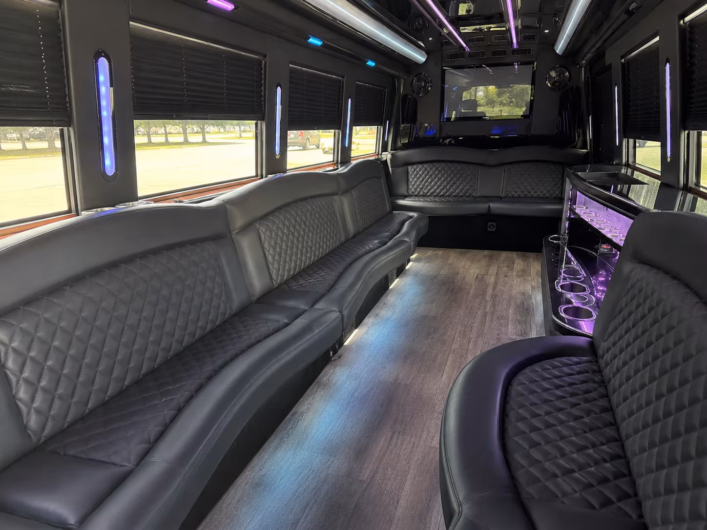 Scottsdale Bachelor & Bachelorette Transportation onboard seating