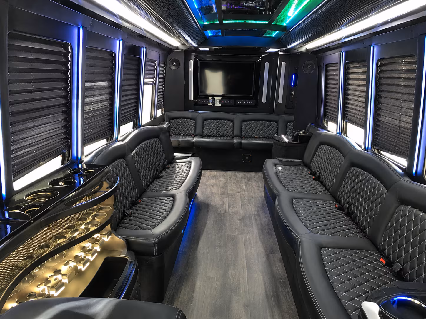 Scottsdale Sporting Event Transportation party bus exterior