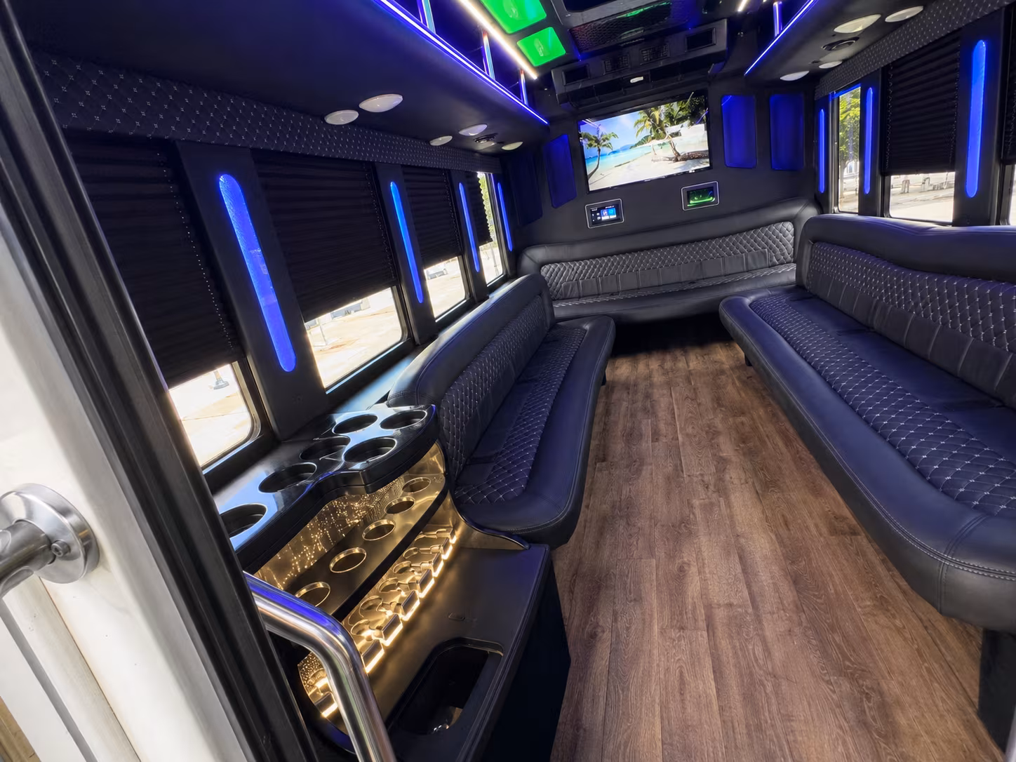 Scottsdale Wedding Transportation party bus exterior
