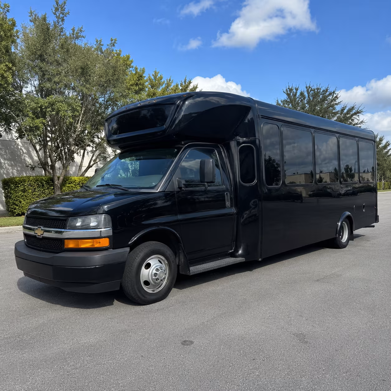 Scottsdale Wedding Transportation party bus exterior
